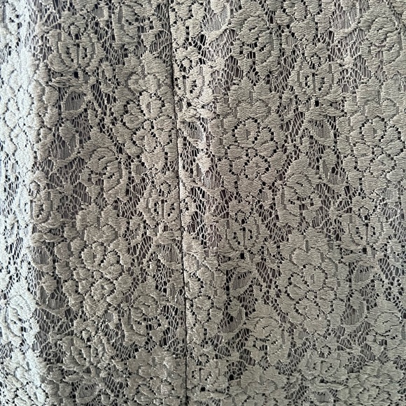 Ann Taylor Green Lace Pencil Skirt - Picture 3 of 4